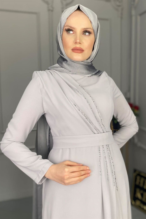 Janjan Fabric Shawl - Gray