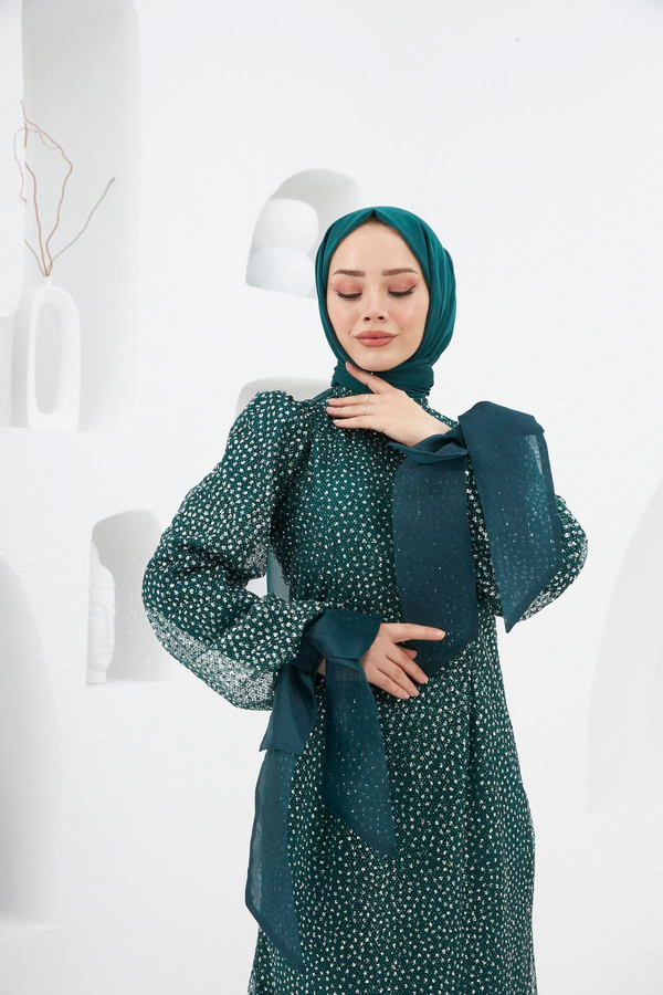Nurgül Evening Dress - Emerald Green