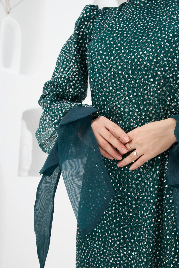 Nurgül Evening Dress - Emerald Green