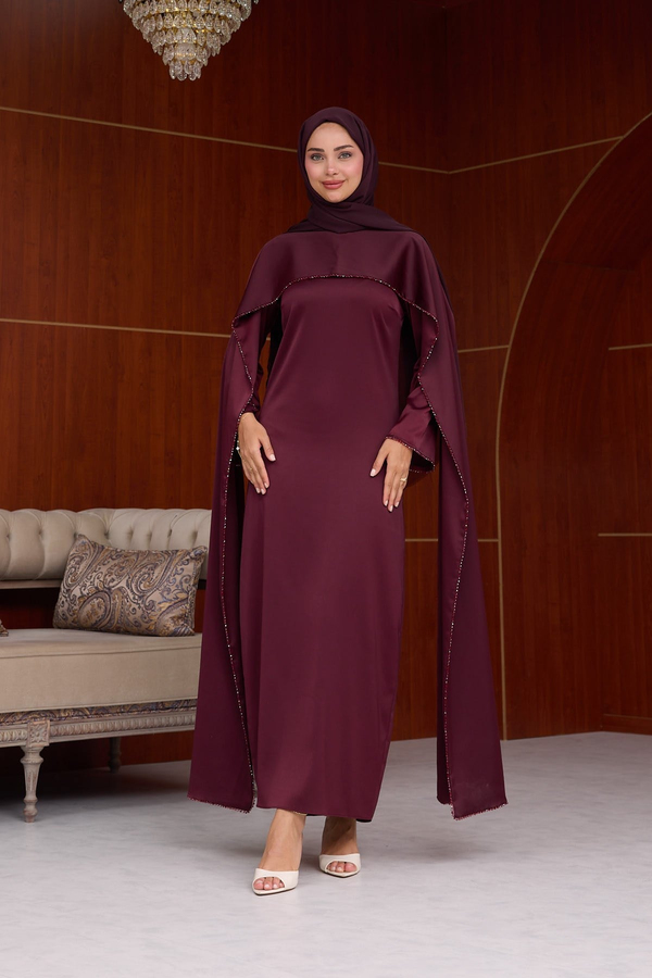 Nursema Tasarım Abiye - Bordo