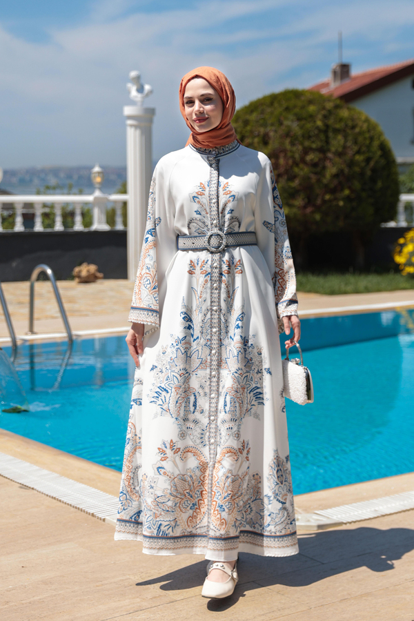 Yağmur Elbise - Ekru