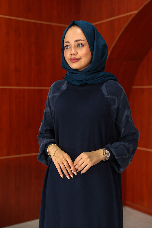 Zeynep Tasarım Elbise - Lacivert