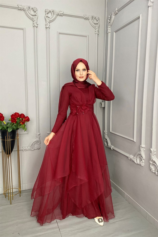 Ahenk Abiye - Bordo