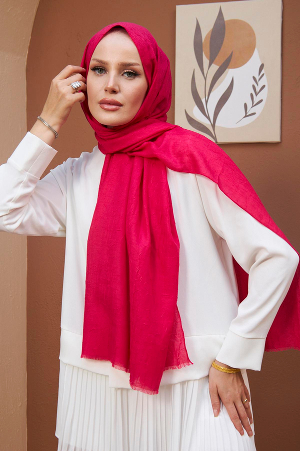 Bambu Şal - Fuşya