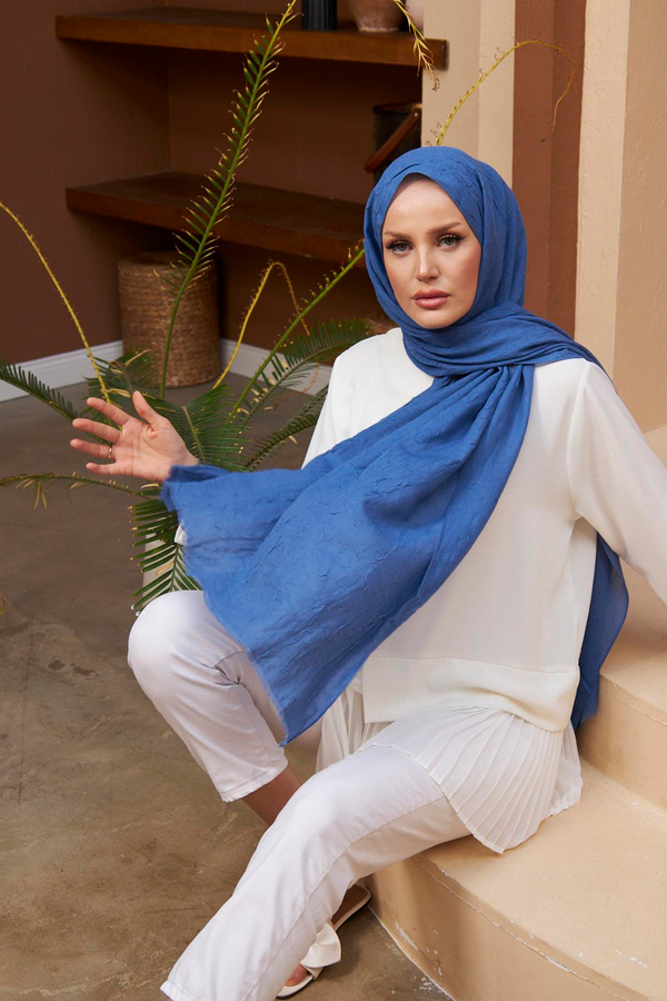 Bambu Şal - Mavi