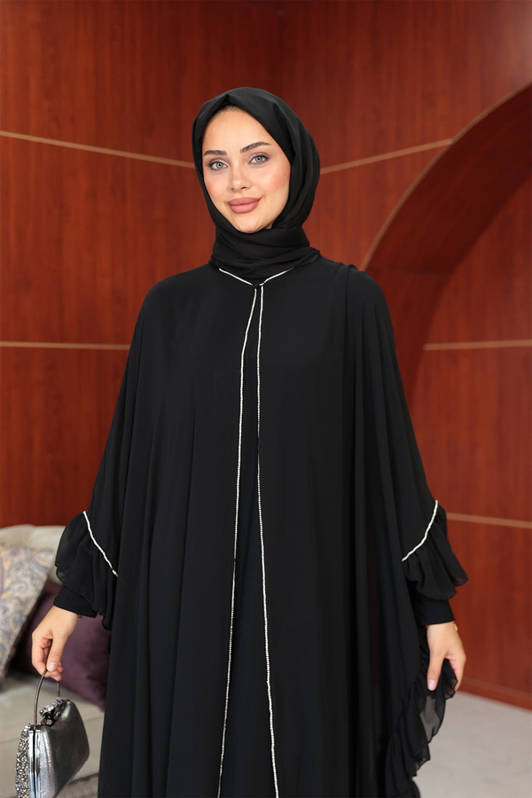 Bukre Tasarım Abaya - Siyah
