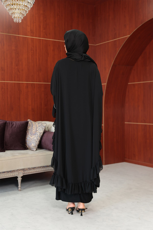 Bukre Tasarım Abaya - Siyah