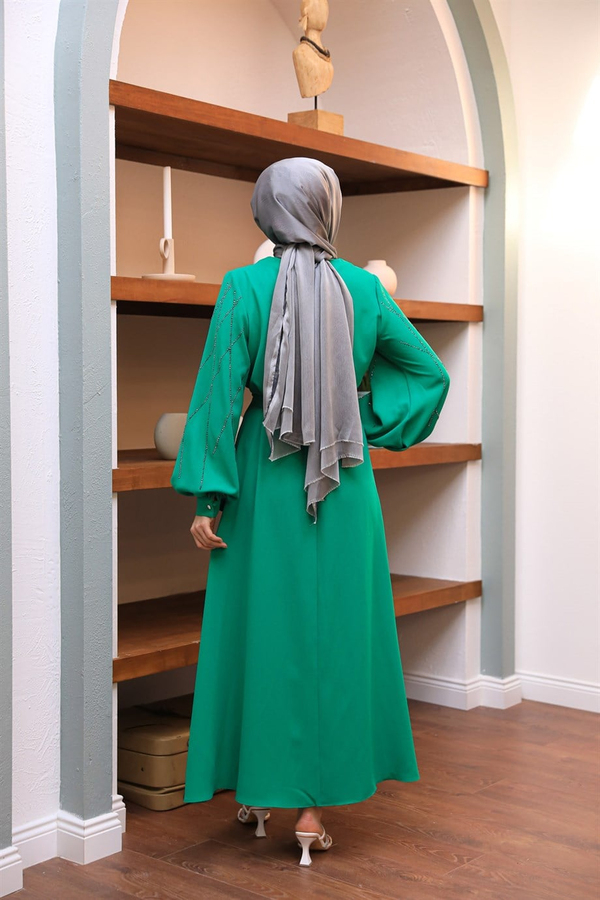 Damla Taş Abiye - Yeşil