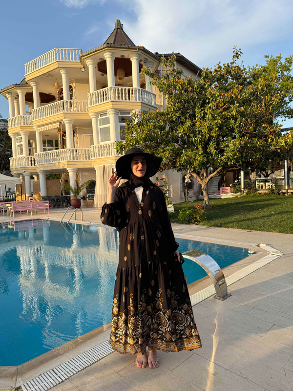 Demet Elbise - Siyah