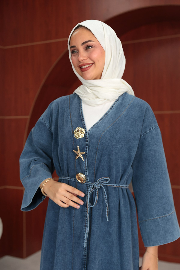 Deniz Kabuğu Kot Trenç - Açık Kot