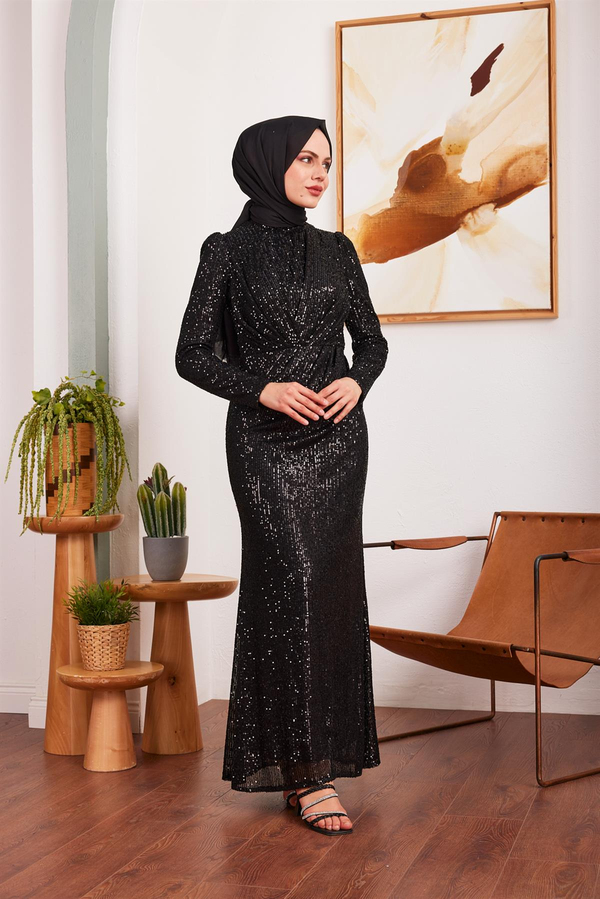 Derya Payet Abiye - Siyah