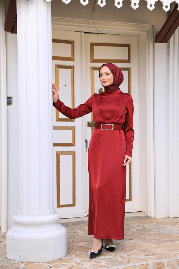 Elif Dressy - Claret Red