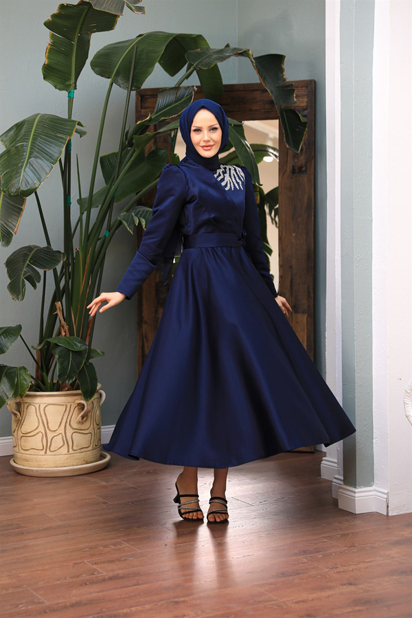 Esila Abiye - Lacivert