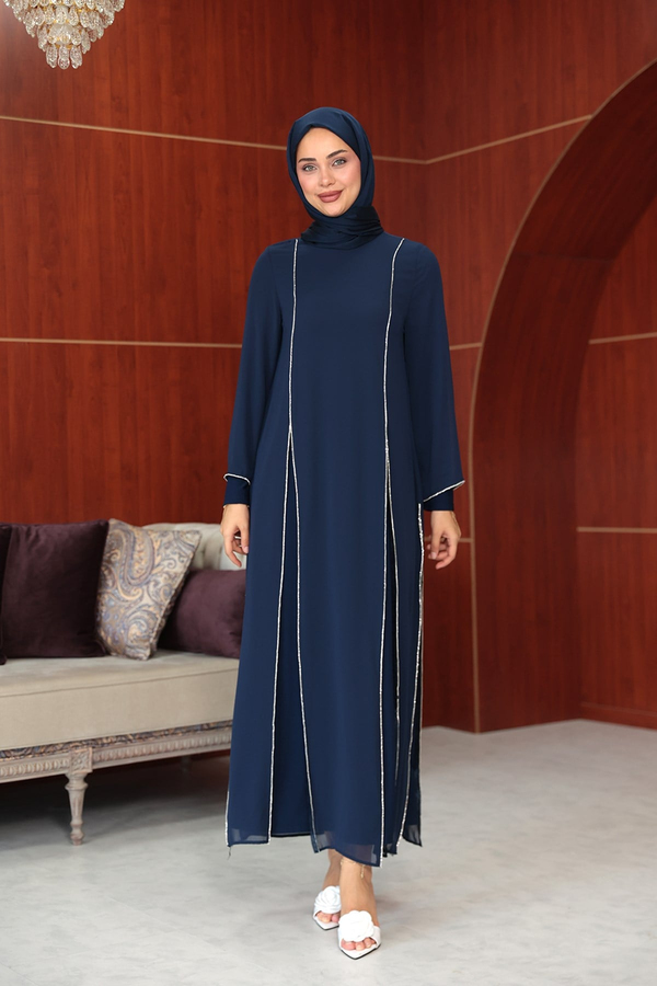 Ezgi Tasarım Abaya - Lacivert