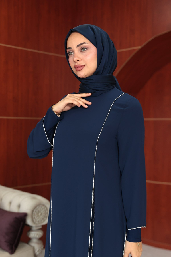 Ezgi Tasarım Abaya - Lacivert