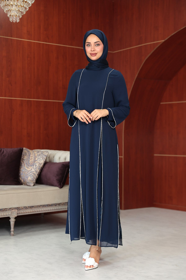 Ezgi Tasarım Abaya - Lacivert