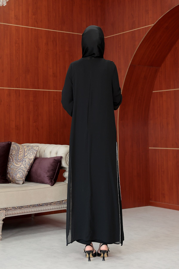 Ezgi Tasarım Abaya - Siyah