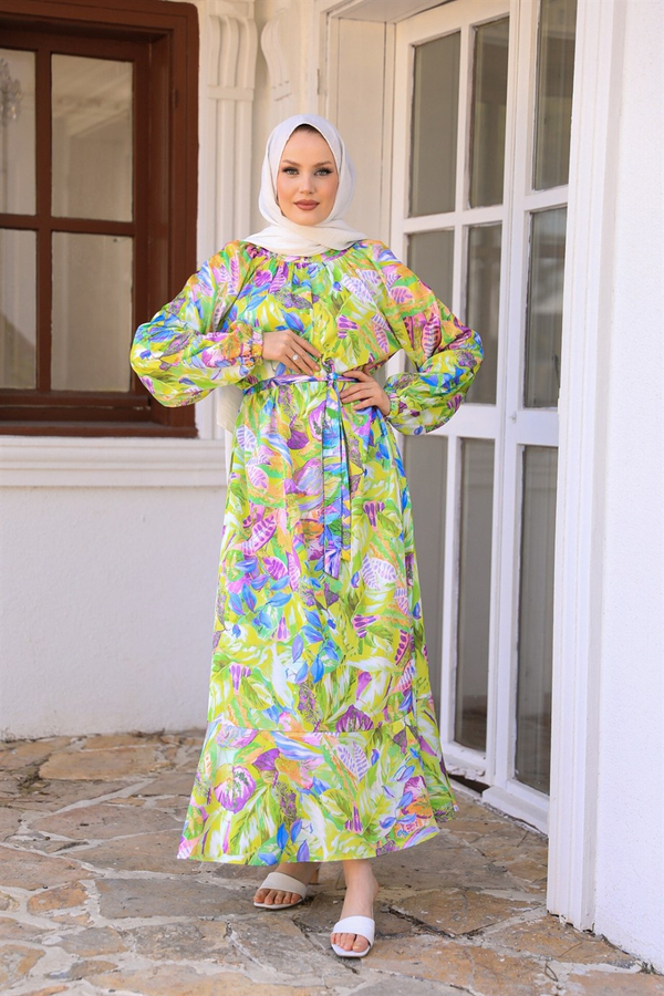Gökkuşağı Elbise - Sarı