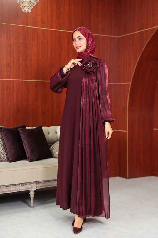 Gülpembe Tasarım Abiye - Bordo