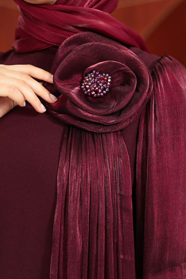 Gülpembe Tasarım Abiye - Bordo