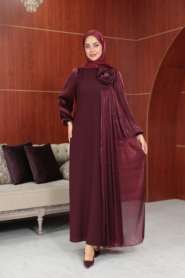 Gülpembe Tasarım Abiye - Bordo