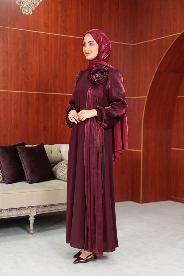 Gülpembe Tasarım Abiye - Bordo