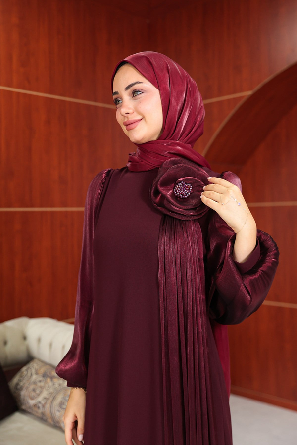 Gülpembe Tasarım Abiye - Bordo