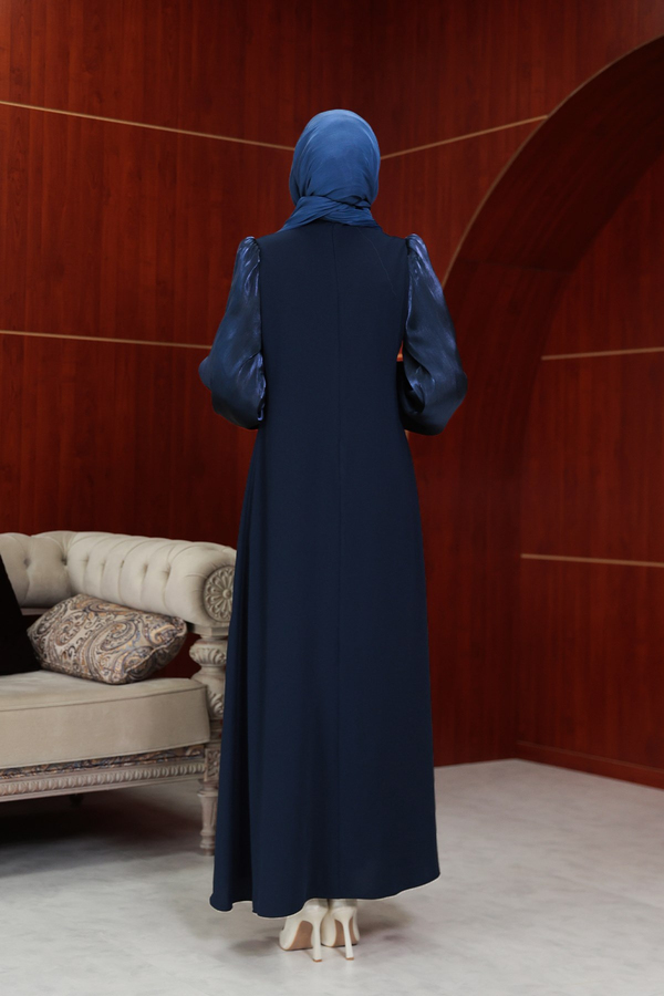Gülpembe Tasarım Abiye - Lacivert