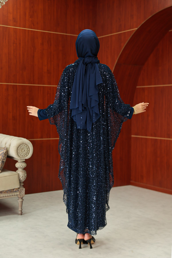 Mavi Tasarım Abaya - Lacivert