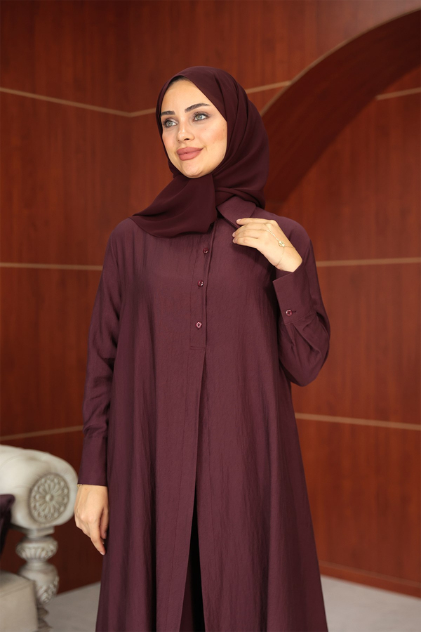 Mirza Pantolonlu İkili Takım - Bordo