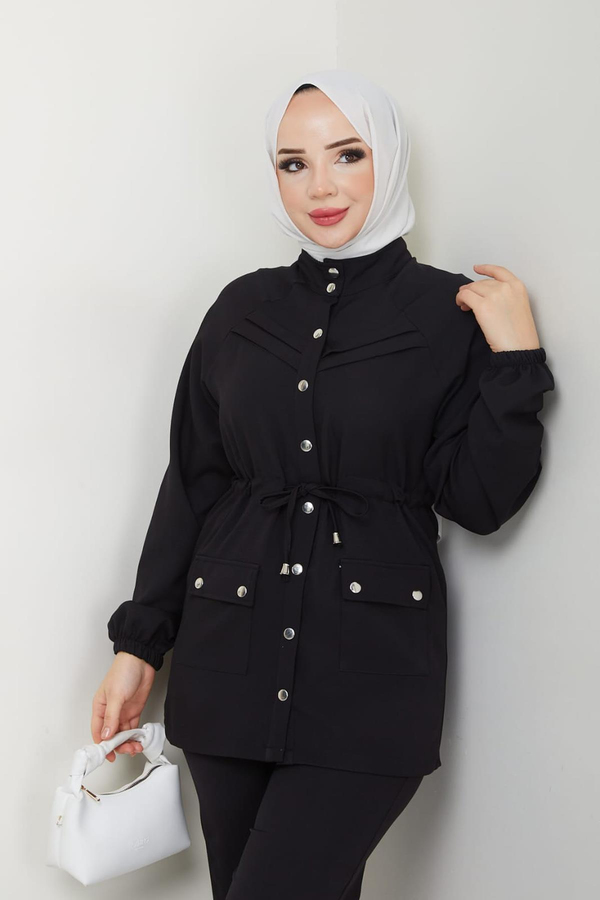 Pınar Pantolonlu Takım - Siyah