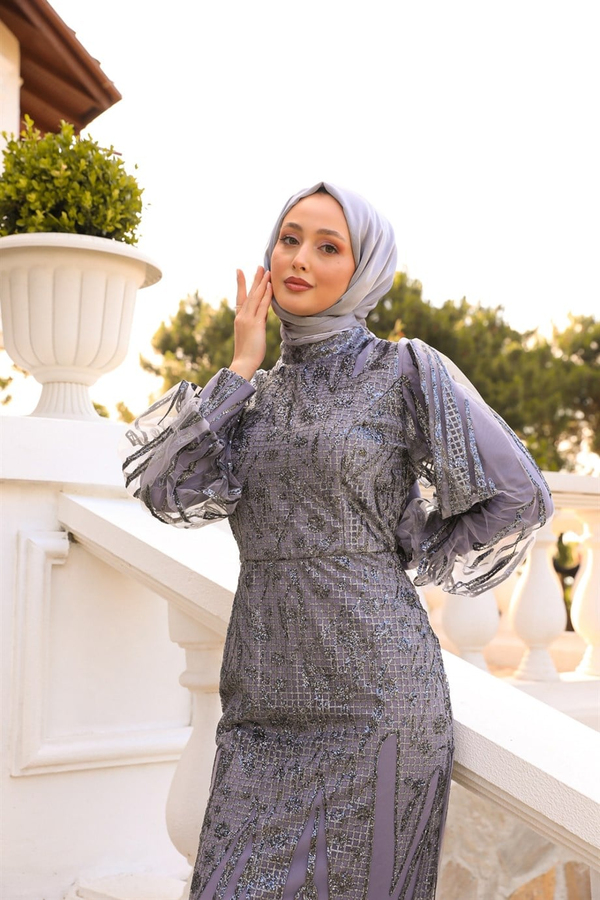 Flake Pattern Fish Model Dressy - Silver