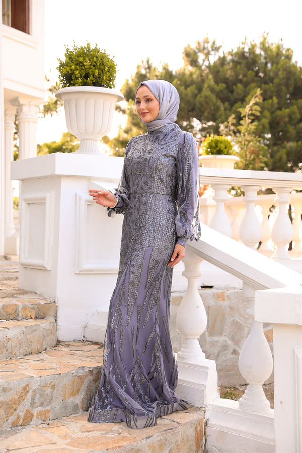 Flake Pattern Fish Model Dressy - Silver
