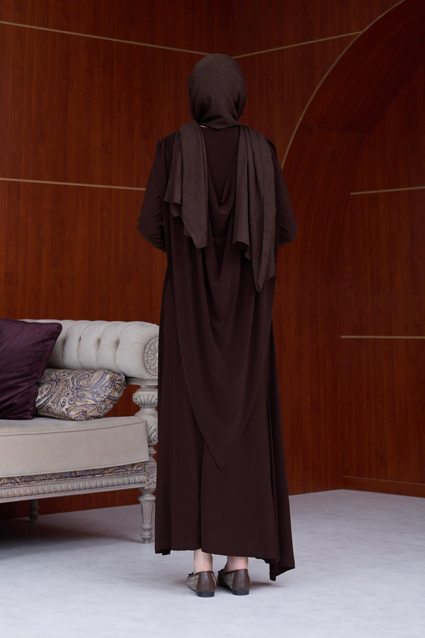 Sevgi Sandy Elbise - Kahverengi