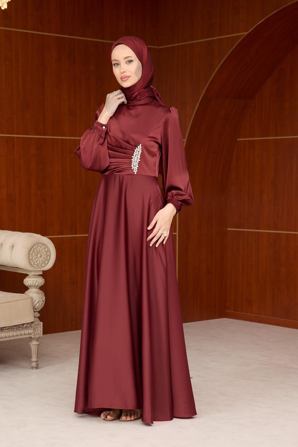 Simla Abiye - Bordo