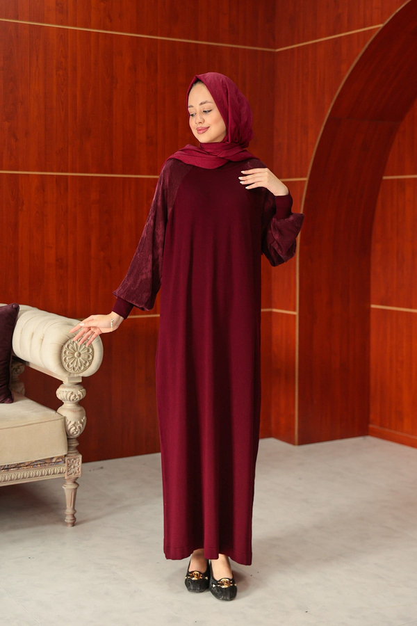 Zeynep Tasarım Elbise - Bordo