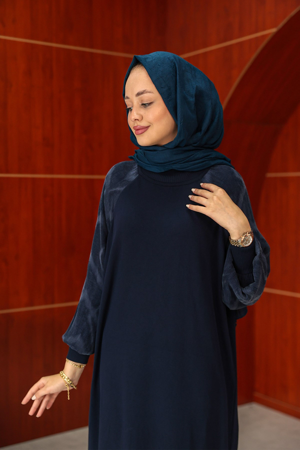 Zeynep Tasarım Elbise - Lacivert