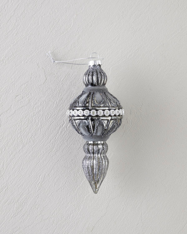 Bega Yılbaşı Ağacı Süsü 6x6x13 cm Gri - 4 Al 3 Öde