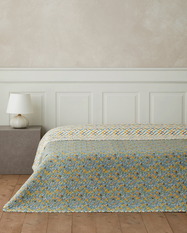 Bloom Rhombus King Size Çok Amaçlı Örtü 220x240 cm Yeşil - İkinci Alımda Yarı Fiyatına - 2. Alımda %50 İndirim