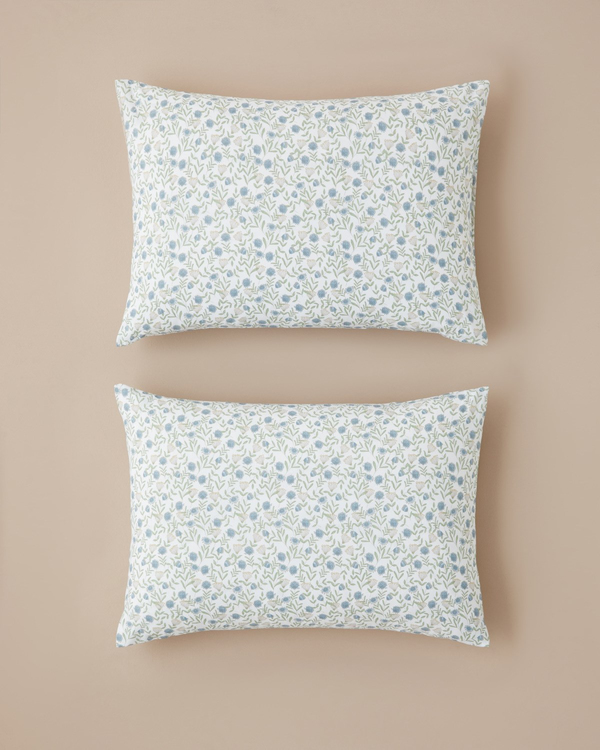 Bloomlet Kolay Ütülenir 2'li Yastık Kılıfı 50x70 cm Mavi - İkinci Alımda Yarı Fiyatına - English Home 2. Alımda %50 İndirim