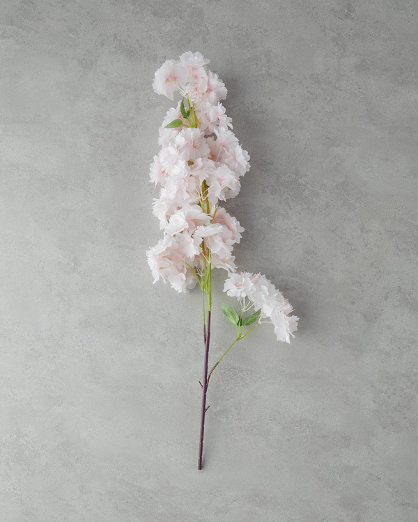 Cherry Branch Tek Dal Yapay Çiçek 100 cm Açık Pembe - 4 Al 3 Öde