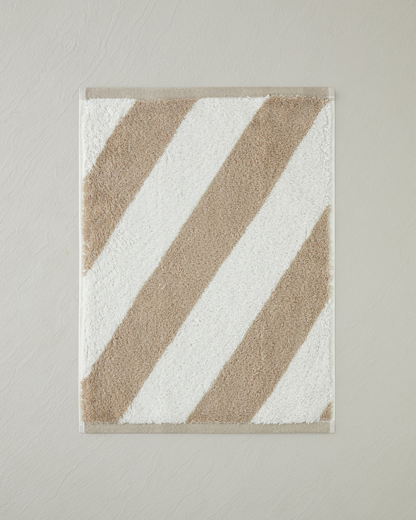 Diagonal %100 Pamuk El Havlusu 30x40 cm Bej - 4 Al 3 Öde