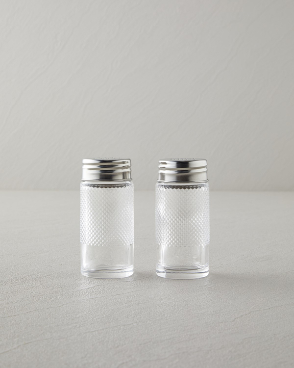 Hexa Cam 2'li Tuzluk - Biberlik 4x9 cm Şeffaf - 4 Al 3 Öde