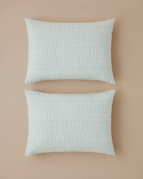 Leafline Kolay Ütülenir 2'li Yastık Kılıfı 50x70 cm Yeşil - İkinci Alımda Yarı Fiyatına - 2. Alımda %50 İndirim
