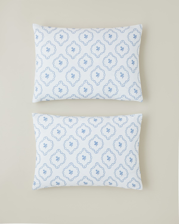 Lorita Kolay Ütülenir 2'li Yastık Kılıfı 50x70 cm Mavi - İkinci Alımda Yarı Fiyatına - 2. Alımda %50 İndirim