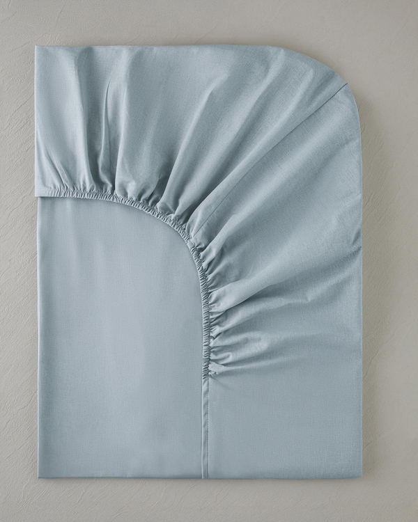 Novella Premium Pamuklu King Size Lastikli Çarşaf 180x200 cm Açık Mavi - İkinci Alımda Yarı Fiyatına - 2. Alımda %50 İndirim