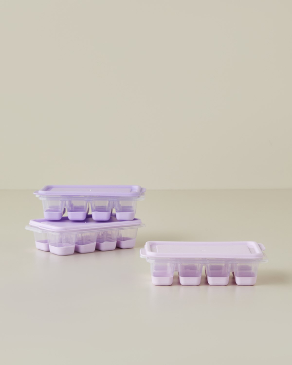 Posuda 3’lü Buz Kalıbı 7x12,5x3,5 cm Lila - 4 Al 3 Öde