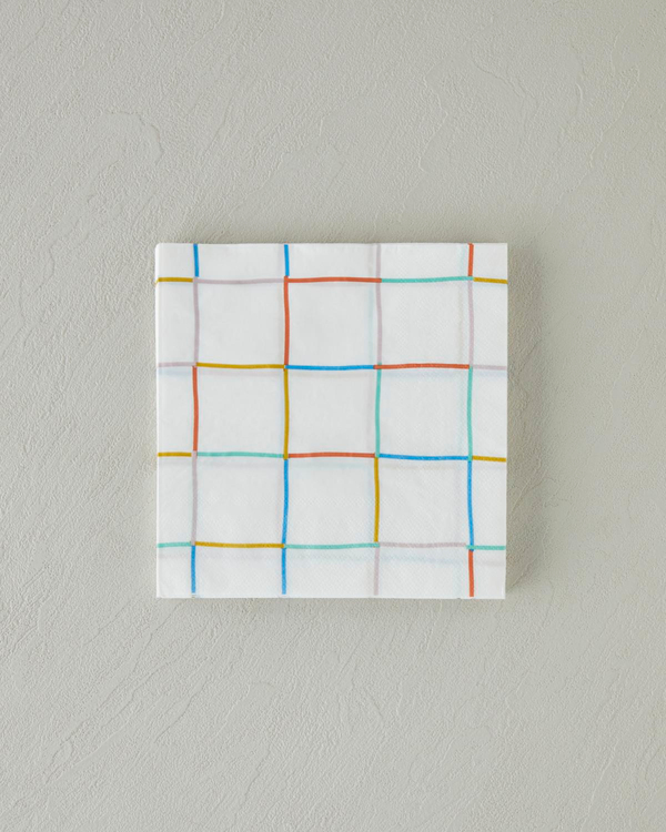 Rainbow Grid 20'li Kağıt Peçete 33x33 cm Renkli - 4 Al 3 Öde