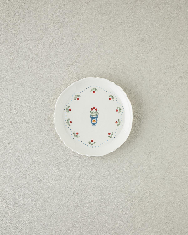 Retro Realm New Bone China Pasta Tabağı 18 cm Beyaz - Turuncu - 4 Al 3 Öde