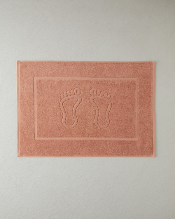 Soft Step %100 Pamuk Ayak Havlusu 50x70 cm Somon - 4 Al 3 Öde
